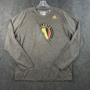 Adidas Climalite Atlanta United Ultimate Tee Shirt Men’s XL Gray Long Sleeve